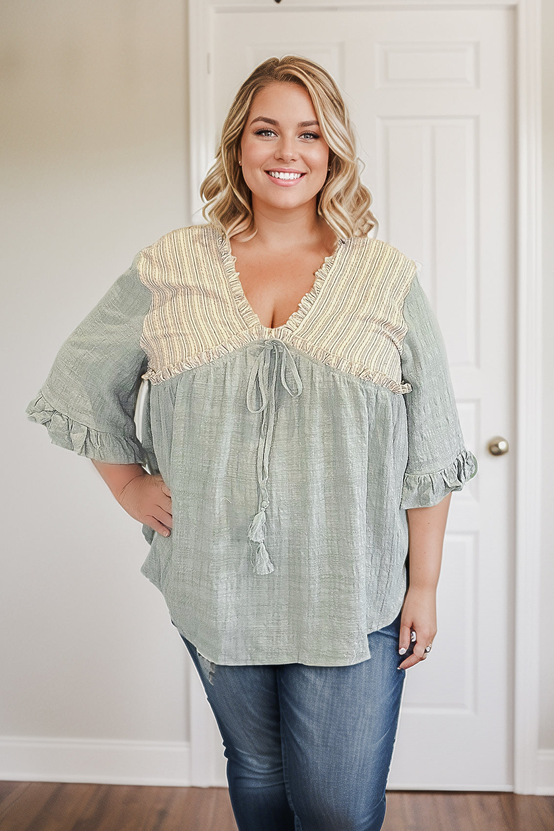 Boho Skies - Ruffle Sleeve