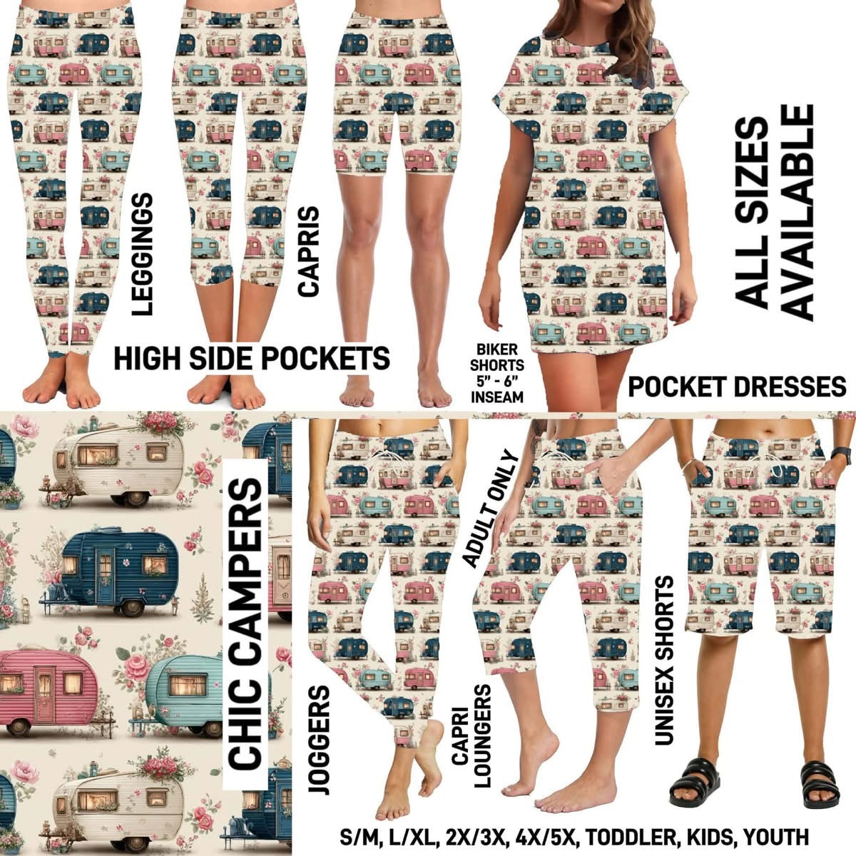 Matching Bottoms, Dresses & T-Shirts PreOrder (ETA early June)