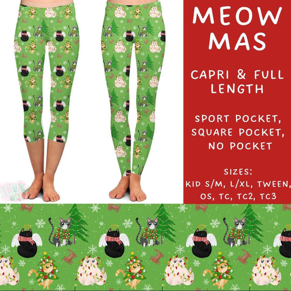 {TC2-TC3} Christmas Spirit Collection: Capri Leggings SPORTS Pockets PreOrder (ETA early December)