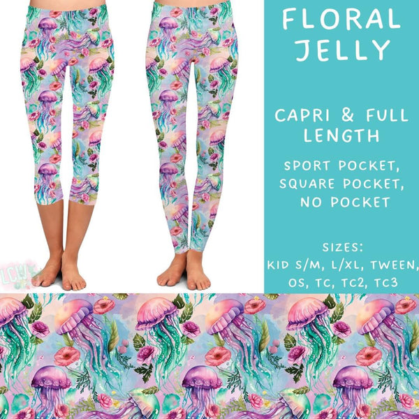 Sea Life Collection : SQUARE POCKET Leggings PREORDER ( ETA mid August )