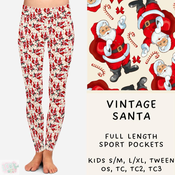 Comfy Christmas Collection Part TWO : FULL Length Leggings WITH Sports Style Pockets  PREORDER ( ETA early / mid December )