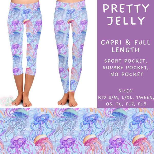 Sea Life Collection : SQUARE POCKET Leggings PREORDER ( ETA mid August )