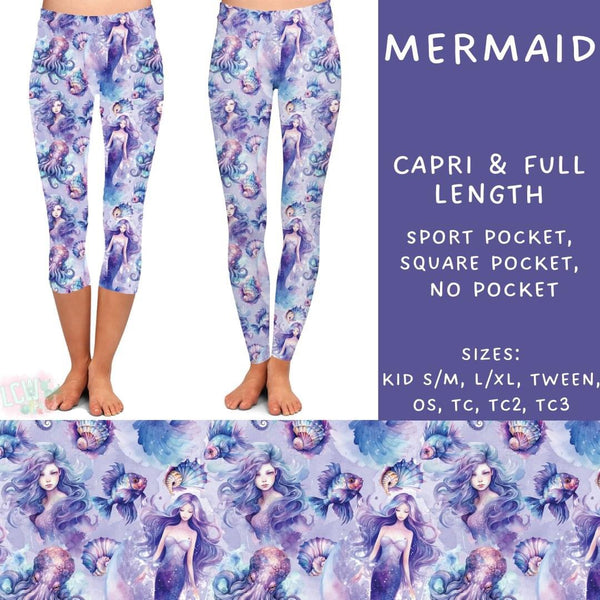 Sea Life Collection : SQUARE POCKET Leggings PREORDER ( ETA mid August )