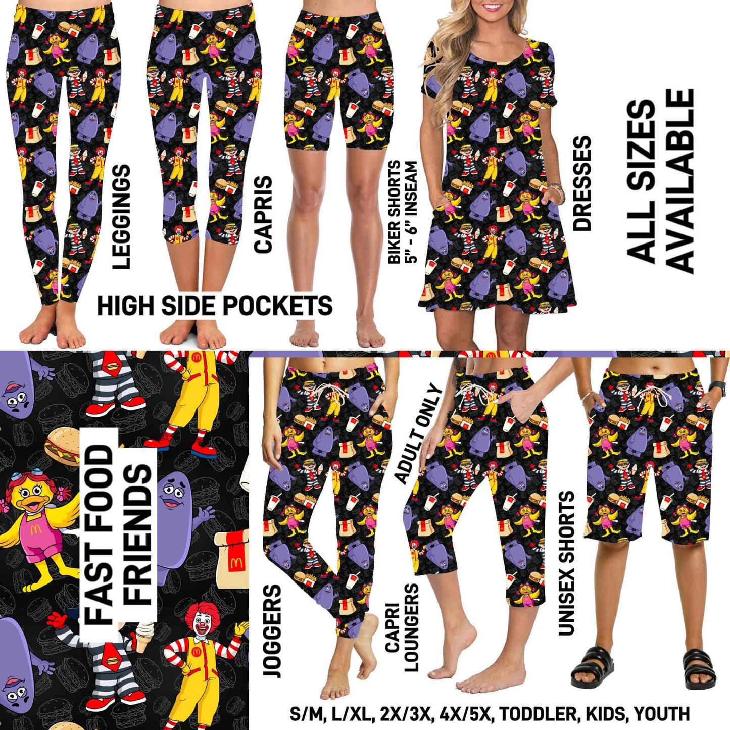 Matching Bottoms, T-Shirts & Dresses PreOrder (ETA late March)