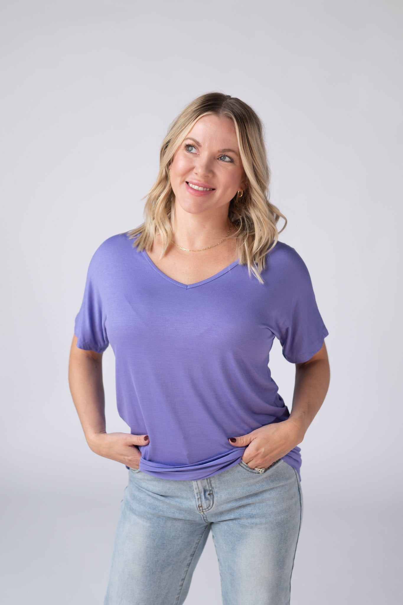 IN STOCK Chloe Cozy Top - Periwinkle Purple