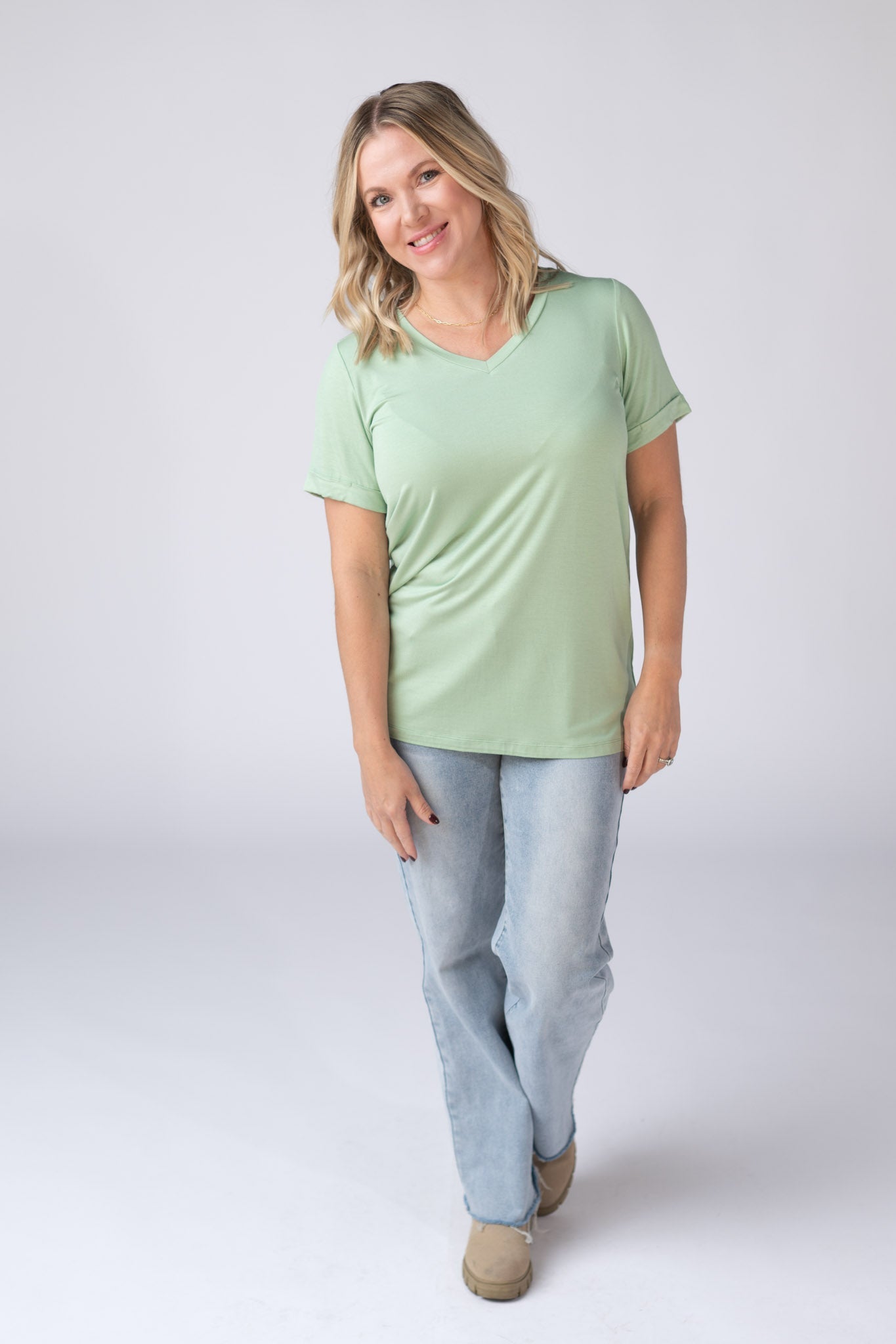 IN STOCK Sophie Top - Seafoam Green