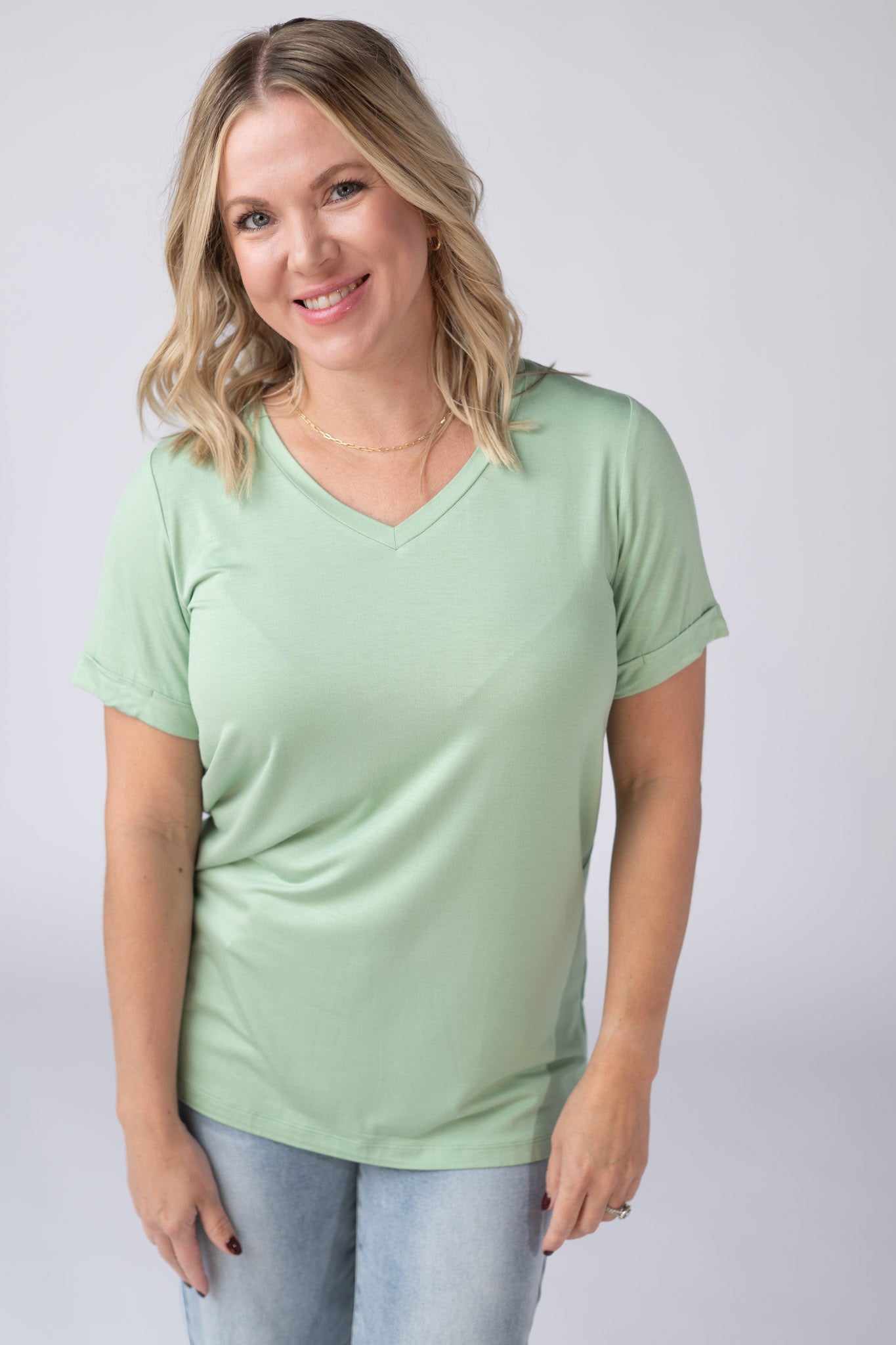 IN STOCK Sophie Top - Seafoam Green