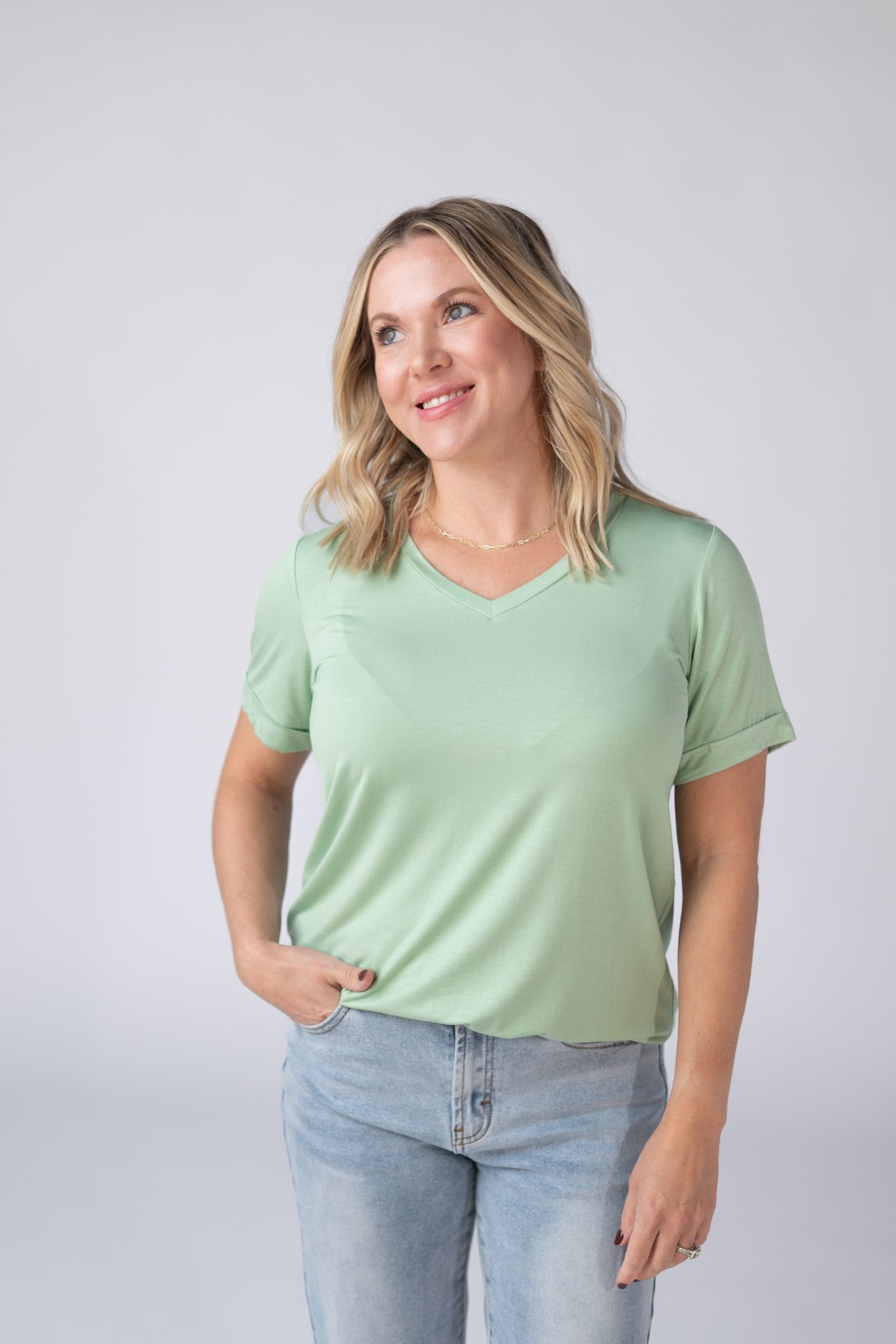 IN STOCK Sophie Top - Seafoam Green