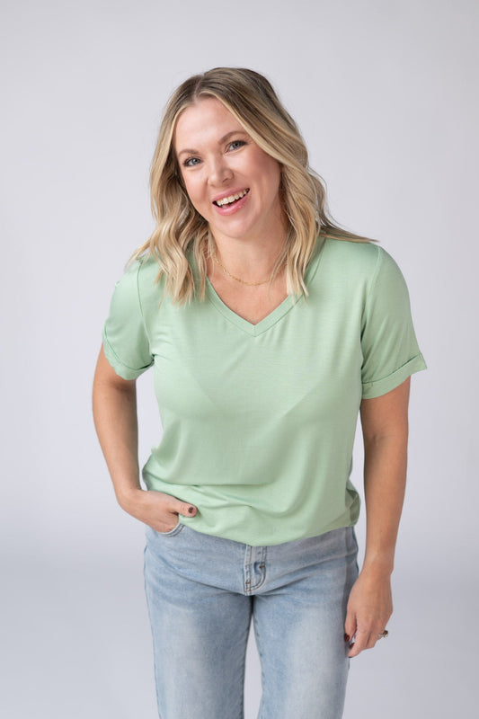 IN STOCK Sophie Top - Seafoam Green