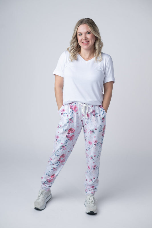 IN STOCK Classic Joggers - Pink Bloom FINAL SALE