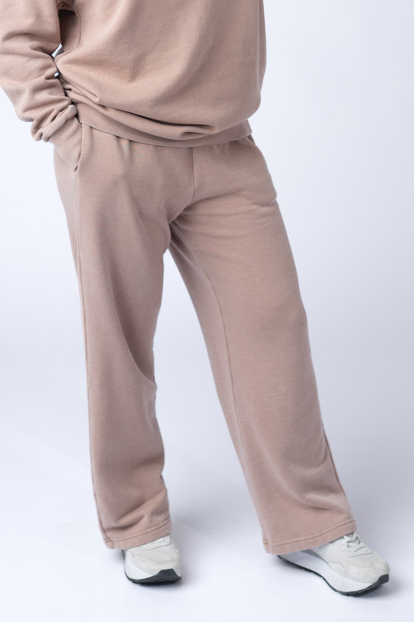 IN STOCK Wide Leg Vintage Wash Bottoms - Tan FINAL SALE
