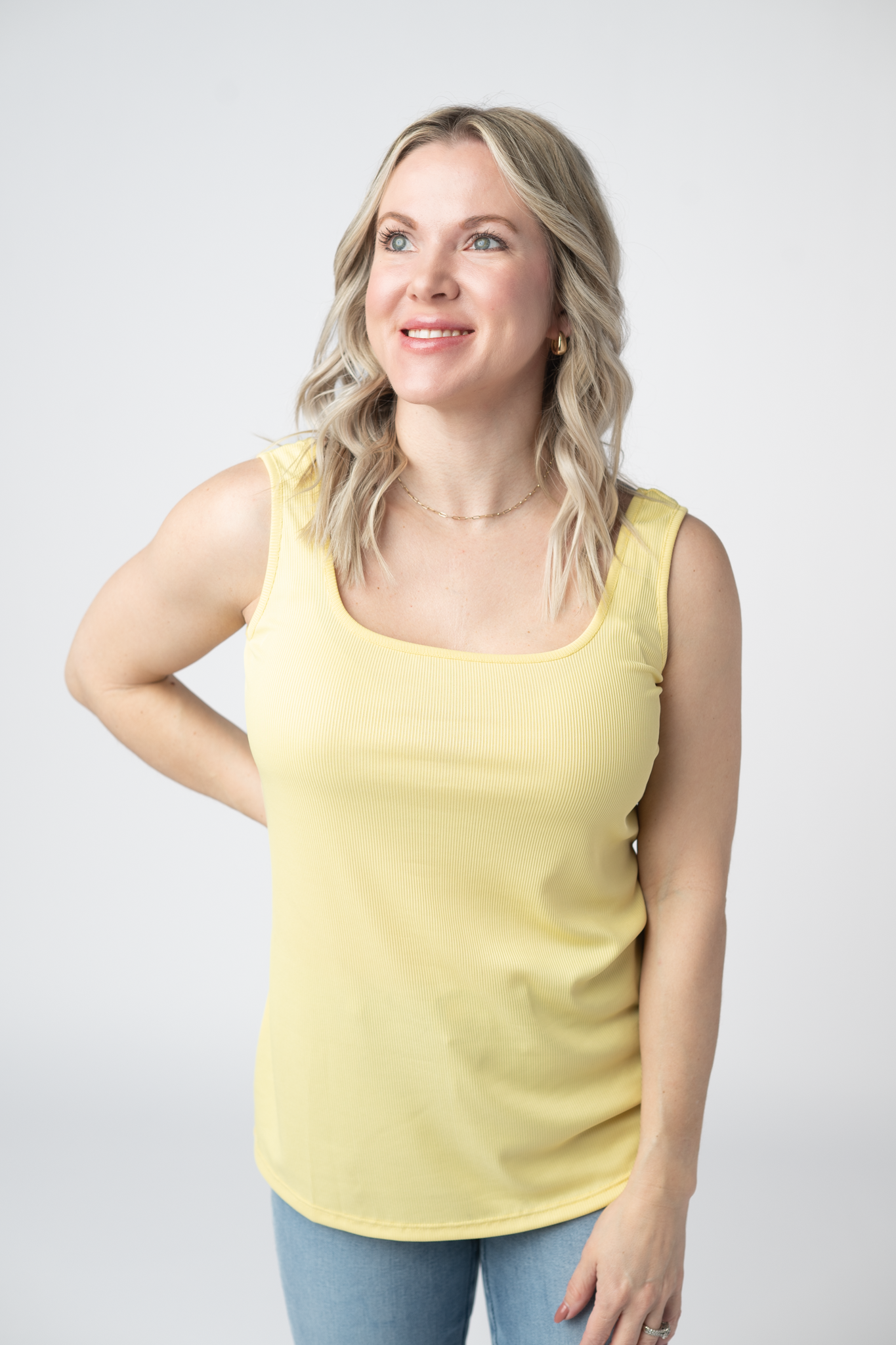 IN STOCK Rachel Ribbed Tank - Yellow