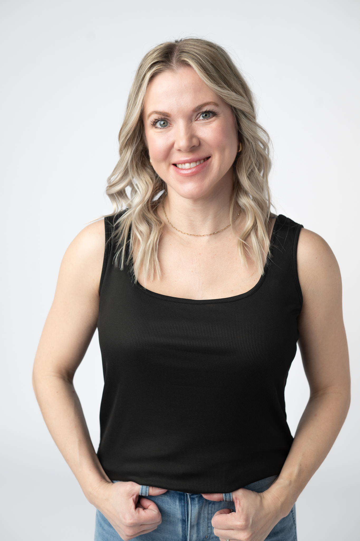 IN STOCK Rachel Ribbed Tank - Black