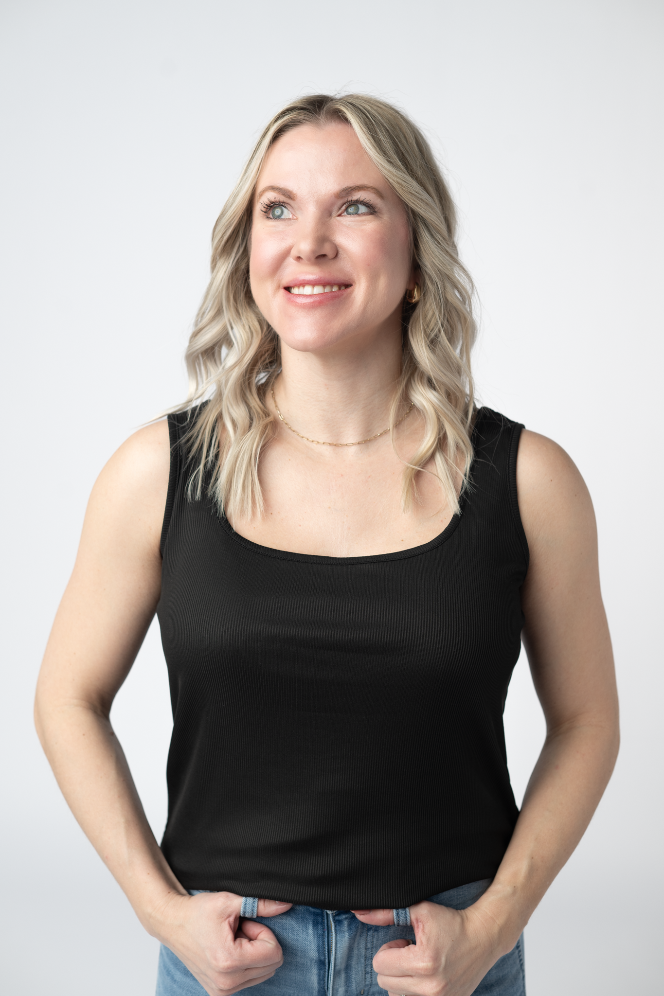 IN STOCK Rachel Ribbed Tank - Black