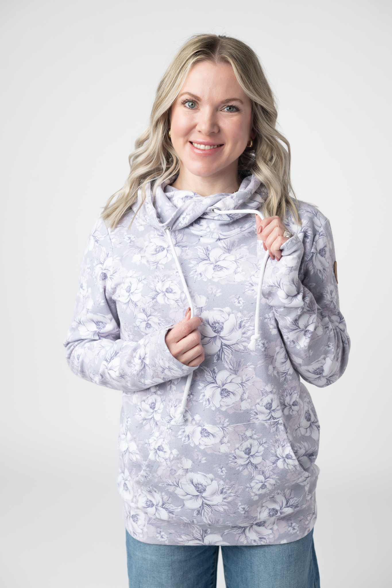 IN STOCK Ashley Hoodie - Vintage Grey Floral FINAL SALE