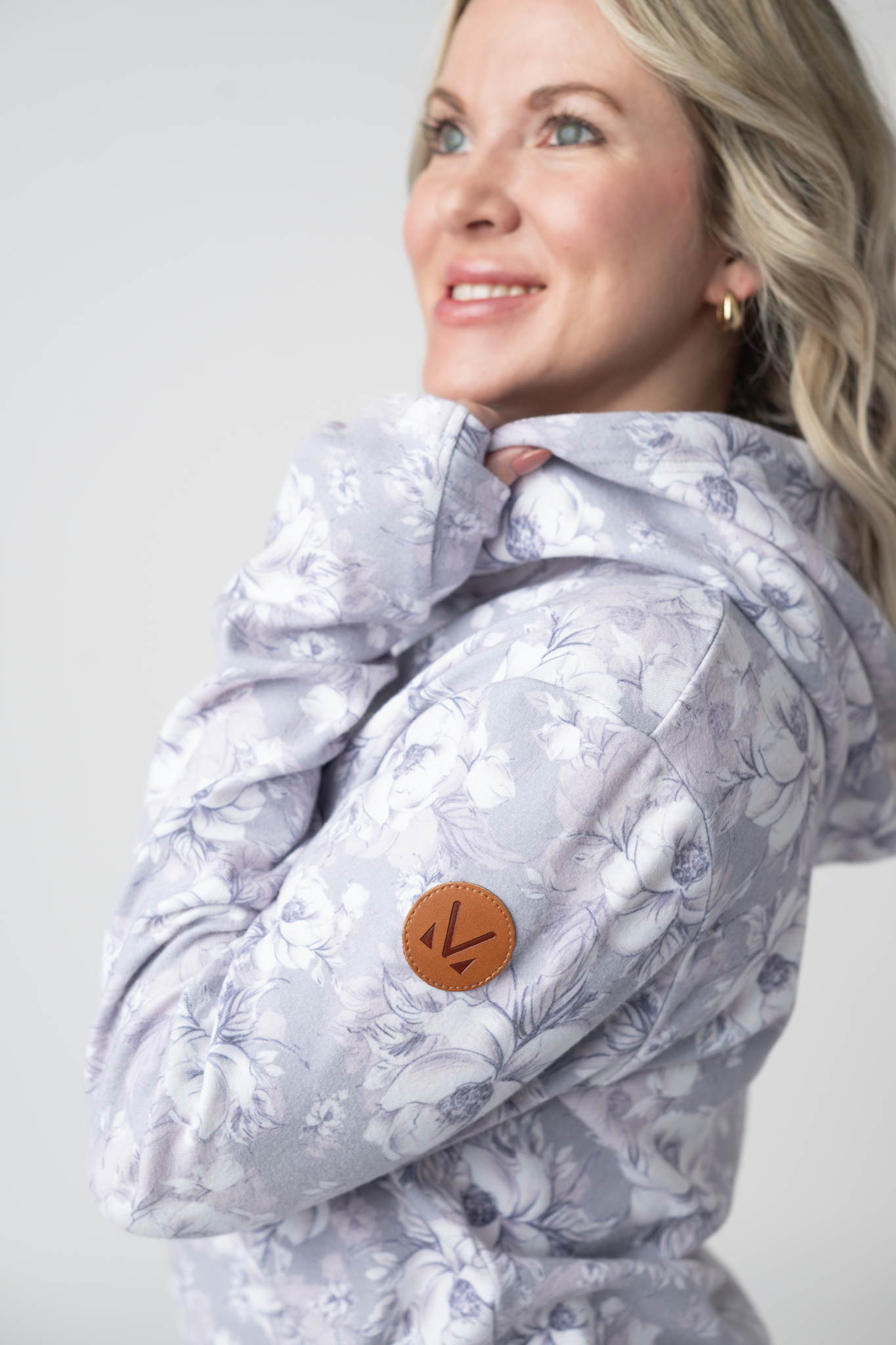 IN STOCK Ashley Hoodie - Vintage Grey Floral FINAL SALE