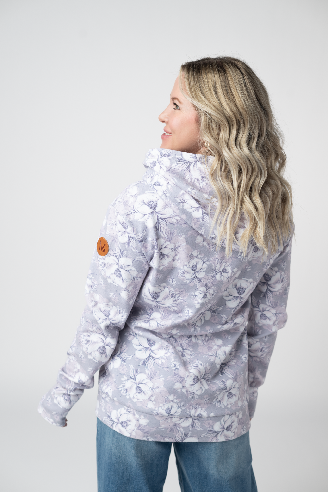 IN STOCK Ashley Hoodie - Vintage Grey Floral FINAL SALE
