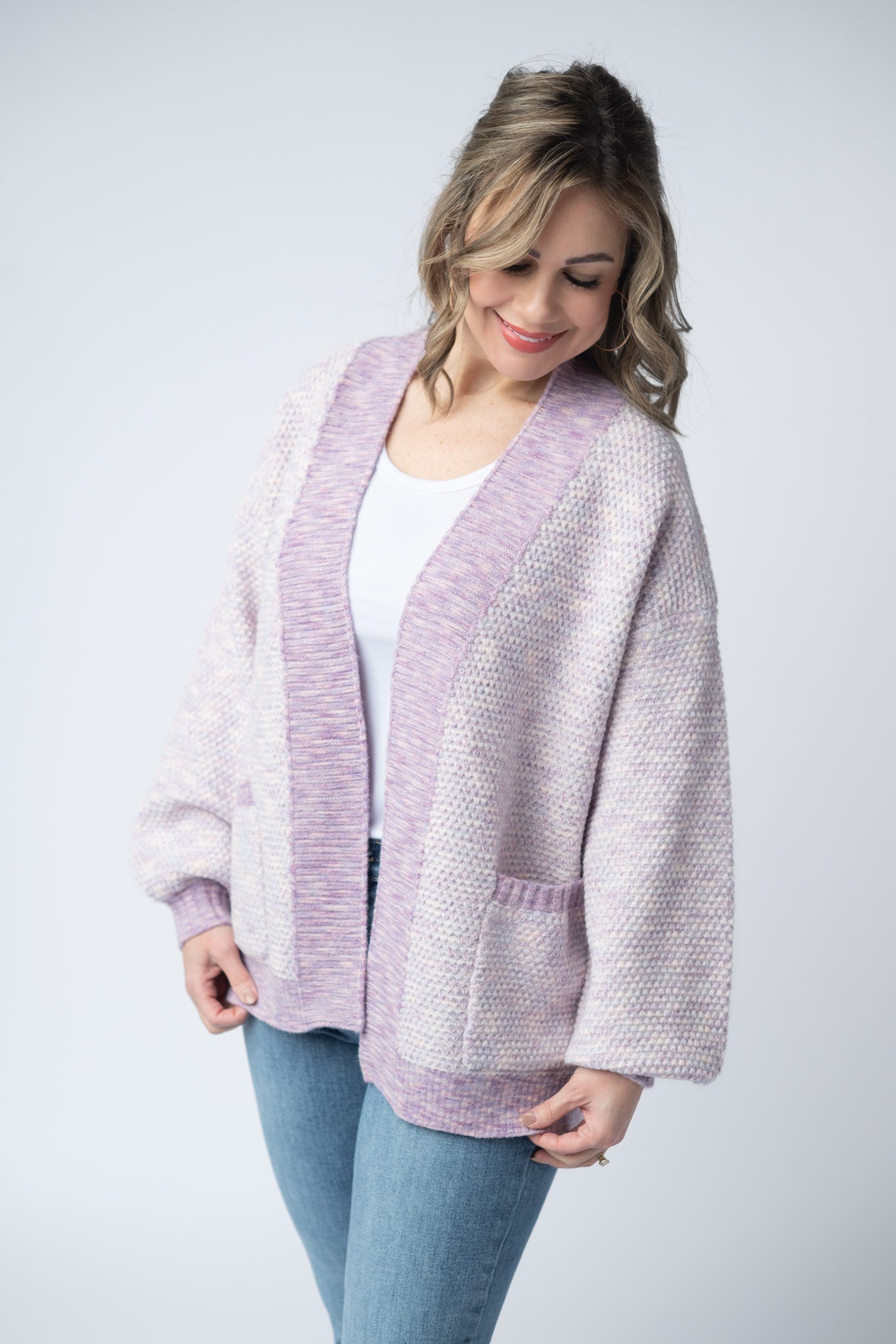 IN STOCK Kinsley Cardigan - Purple Mix FINAL SALE
