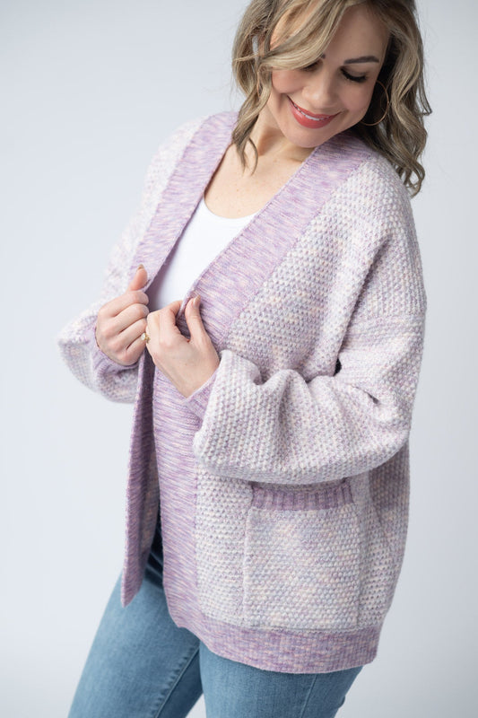 IN STOCK Kinsley Cardigan - Purple Mix FINAL SALE