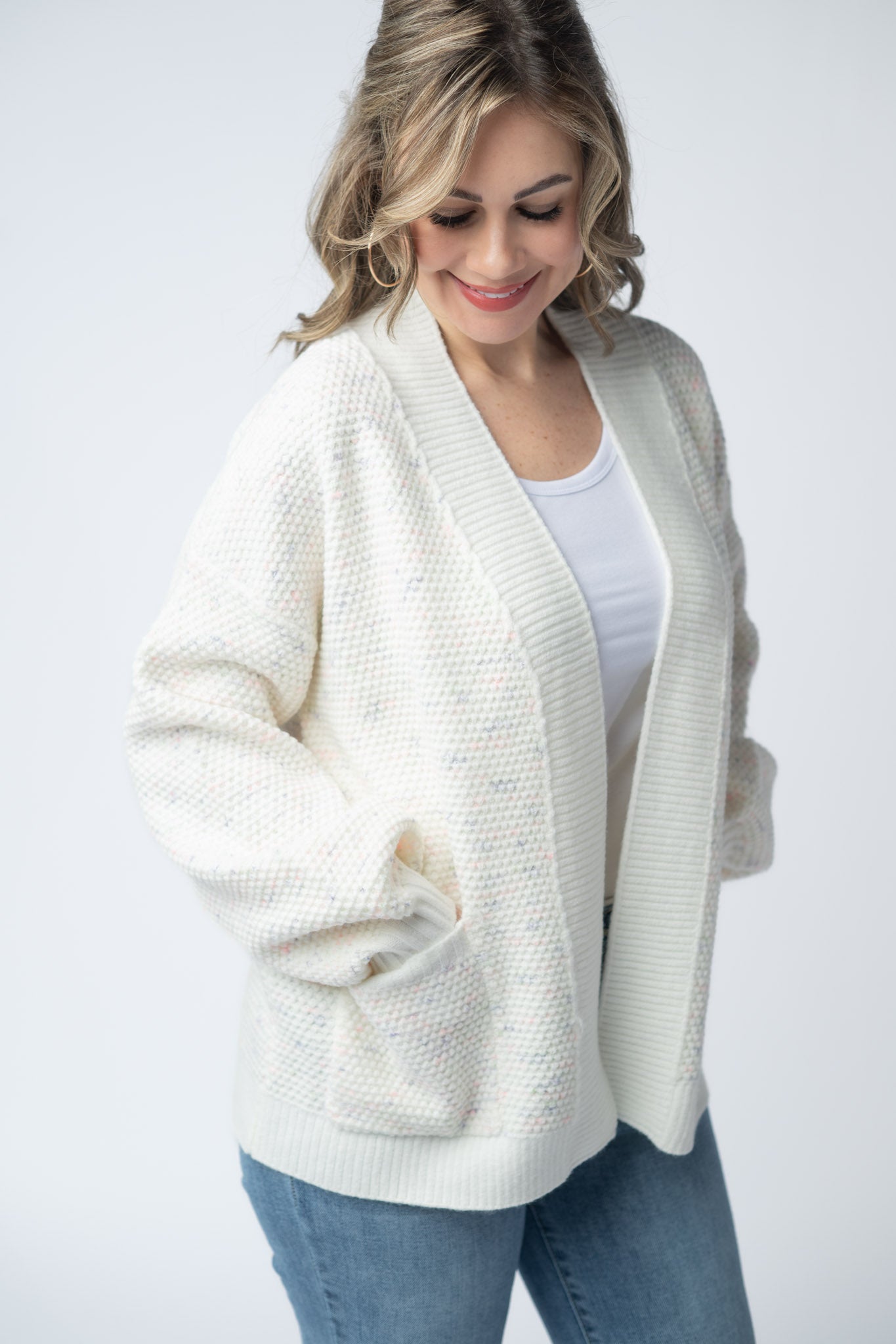 IN STOCK Kinsley Cardigan - Purple, Pink, and Green FINAL SALE