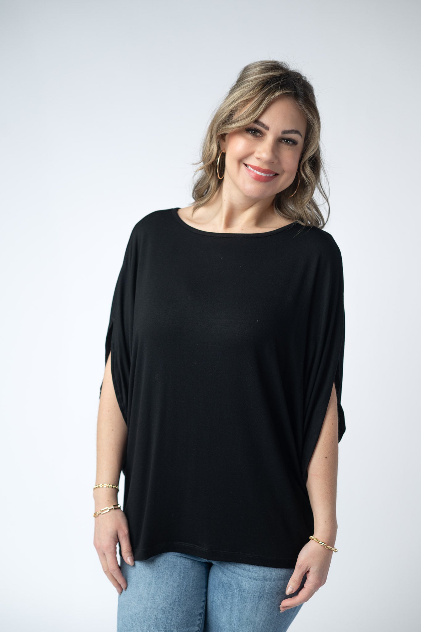 IN STOCK Darcy Dolman Top - Black