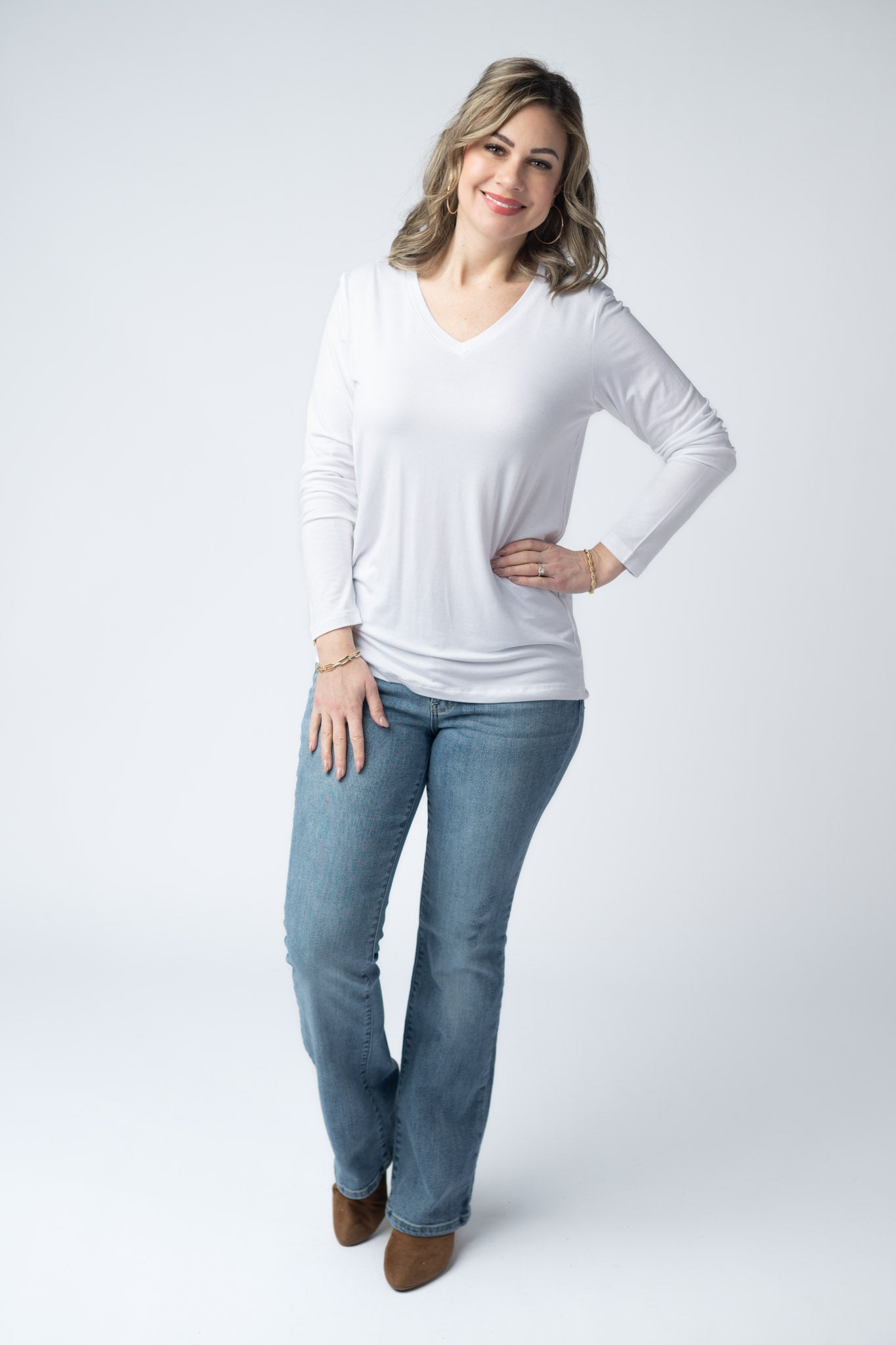 IN STOCK Larissa Long Sleeve - White