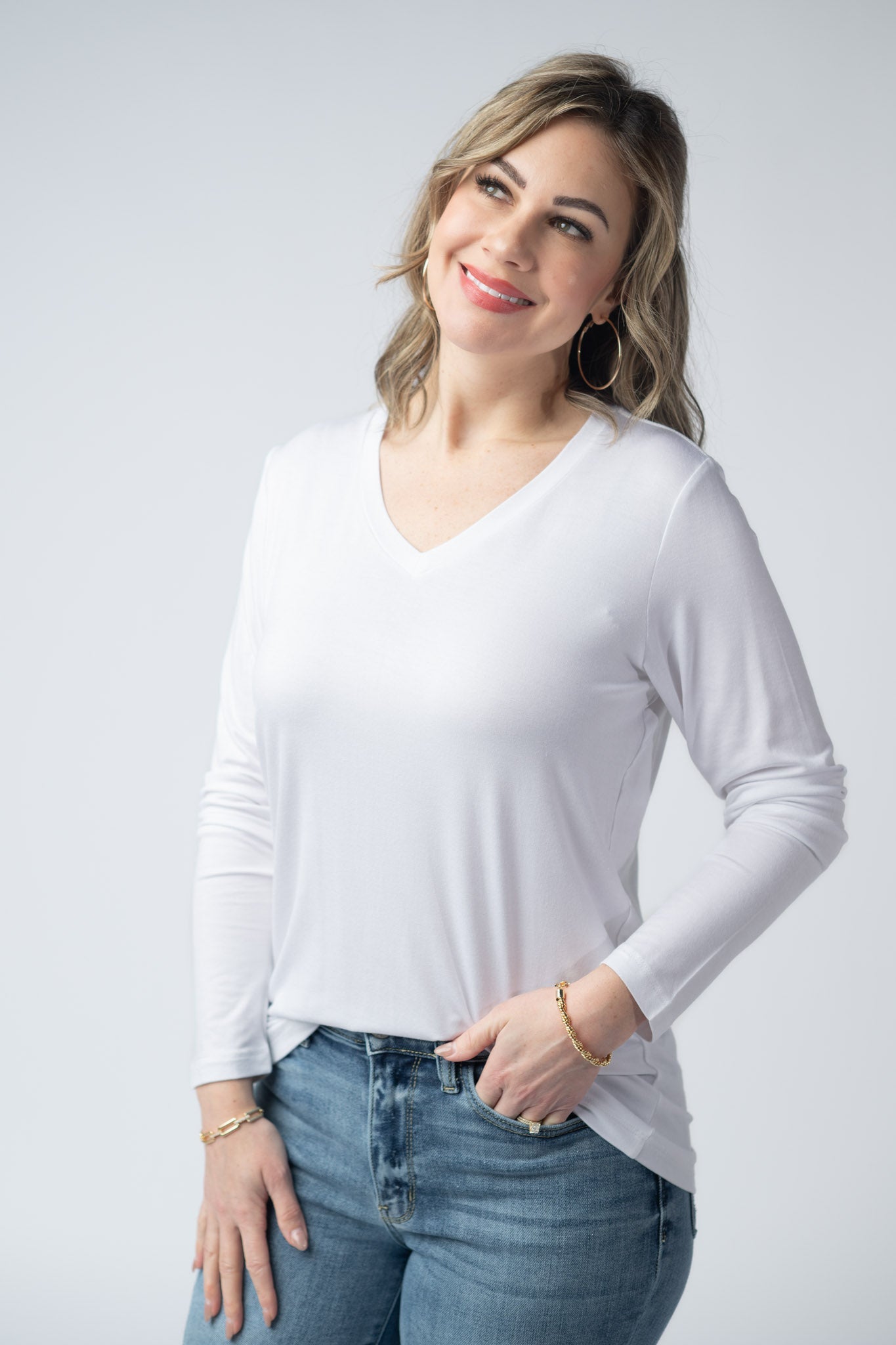 IN STOCK Larissa Long Sleeve - White