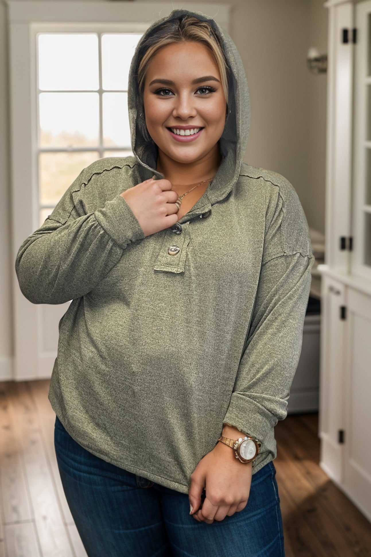 Devine Olive - Hooded Pullover