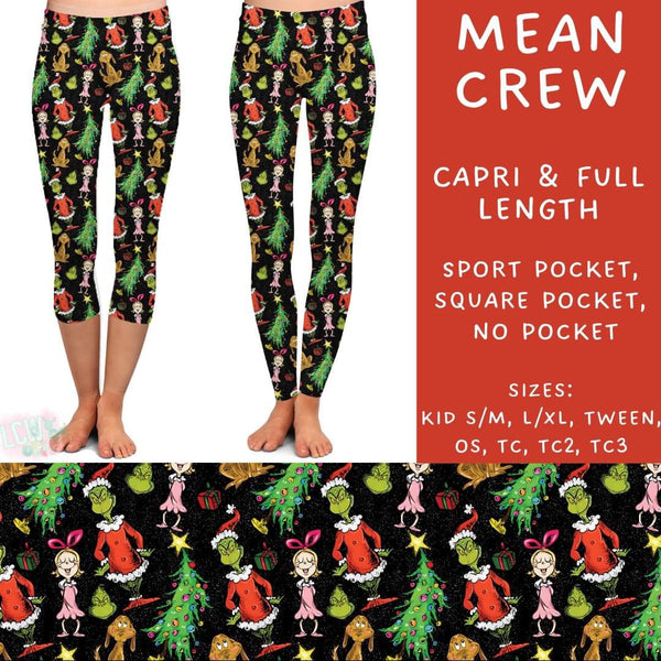 {TC2-TC3} Christmas Spirit Collection: Capri Leggings SPORTS Pockets PreOrder (ETA early December)