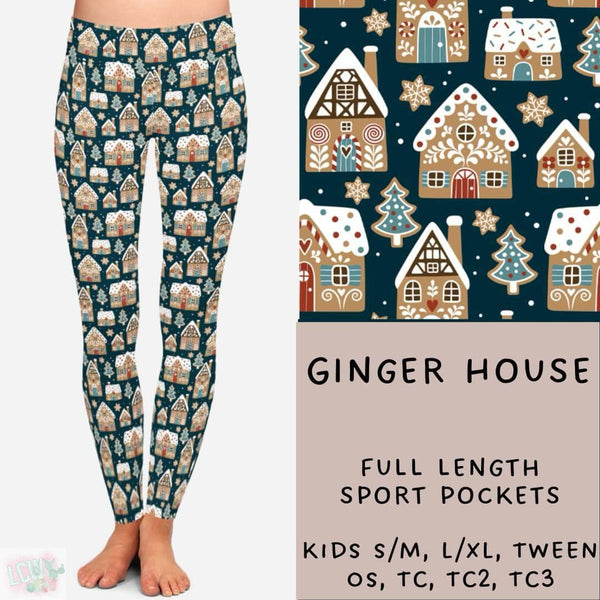 Comfy Christmas Collection Part ONE : FULL Length Leggings WITH Sports Style Pockets  PREORDER ( ETA early / mid December )