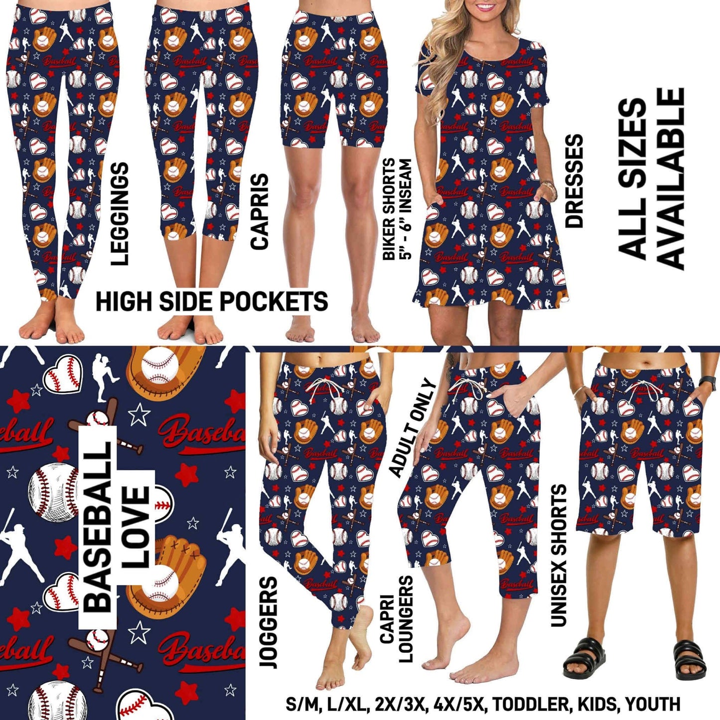 Matching Bottoms, T-Shirts & Dresses PreOrder (ETA mid April)