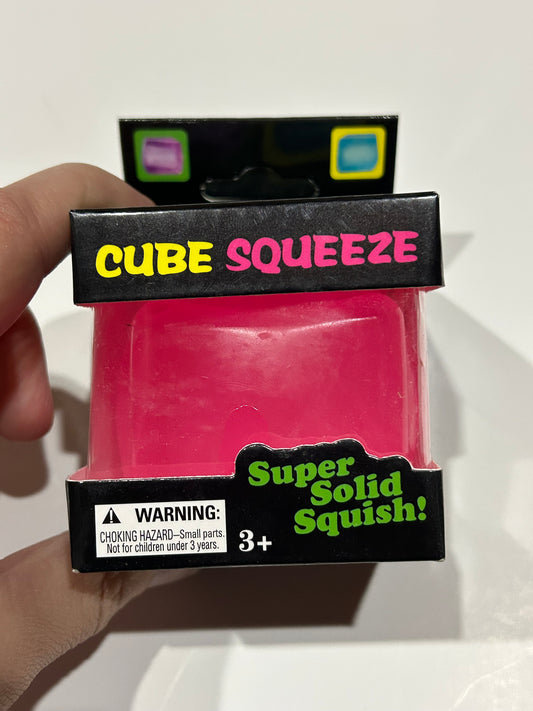 Pink Cube Squishy