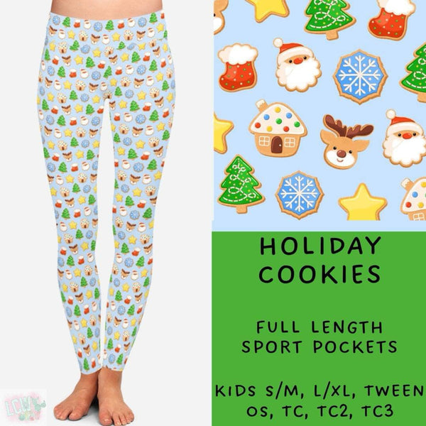 Comfy Christmas Collection Part TWO : FULL Length Leggings WITH Sports Style Pockets  PREORDER ( ETA early / mid December )