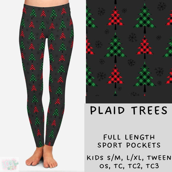 Cozy Christmas Collection Part ONE  : FULL Length Leggings WITH Sports Style Pockets PREORDER ( ETA early December )