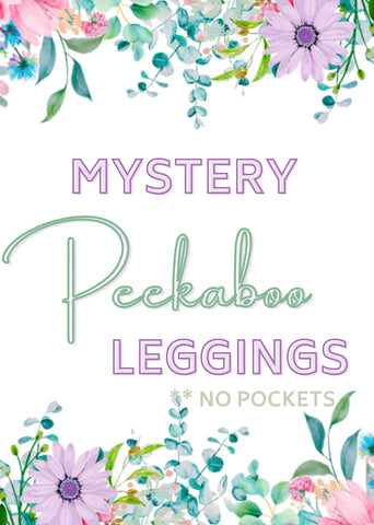 💥💥Mystery 💥💥 FULL Length Peekaboo Leggings ** NO POCKETS **