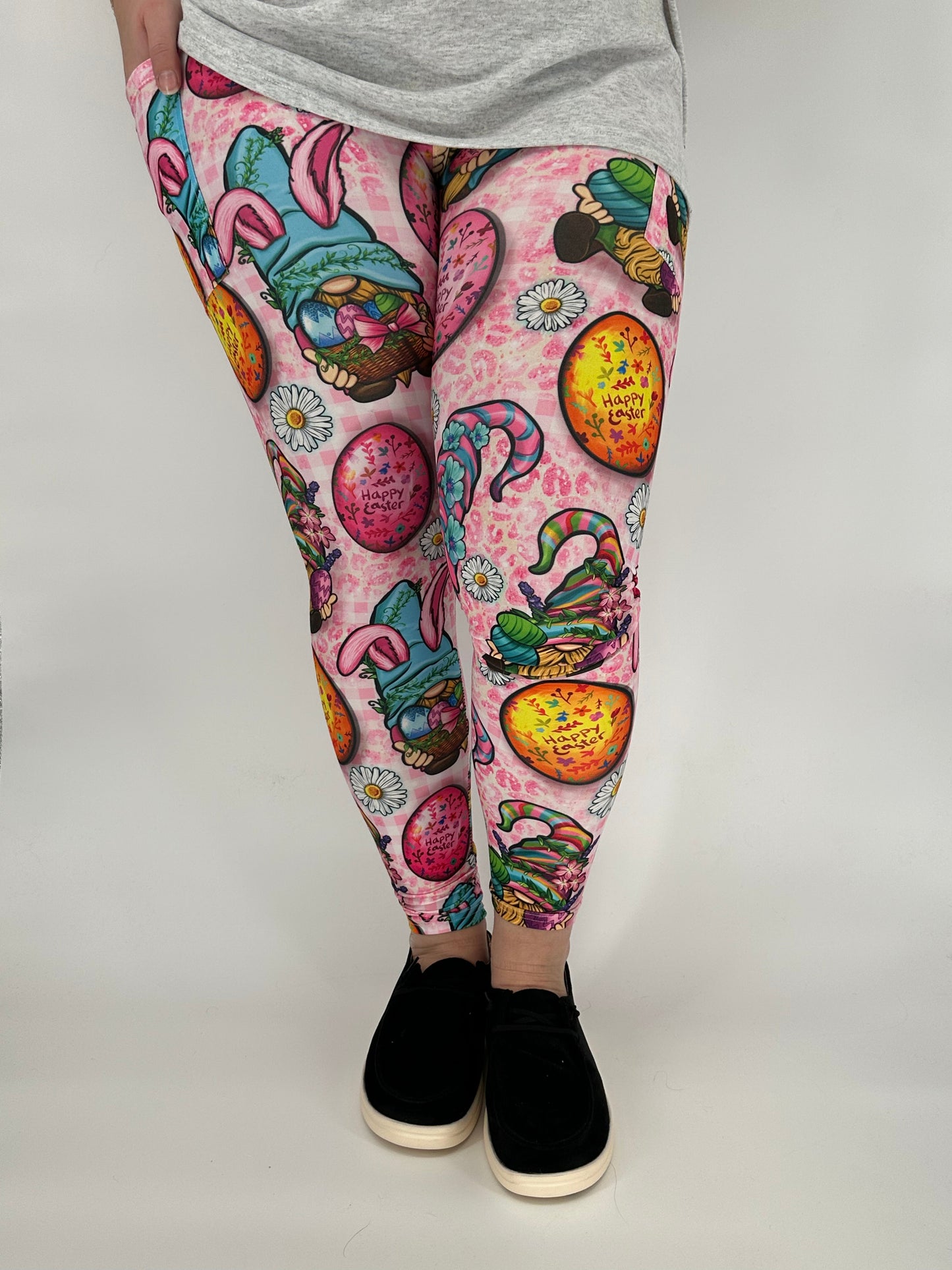 Easter Gnome Leggings w/ Pockets