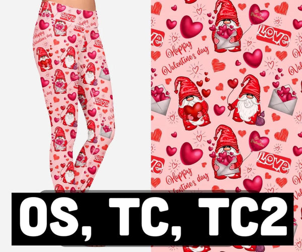 Love Gnomes Leggings WITH Pockets PreOrder ( ETA 1 week )