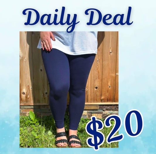 ⭐️Daily Deal⭐️ Navy Leggings No Pockets