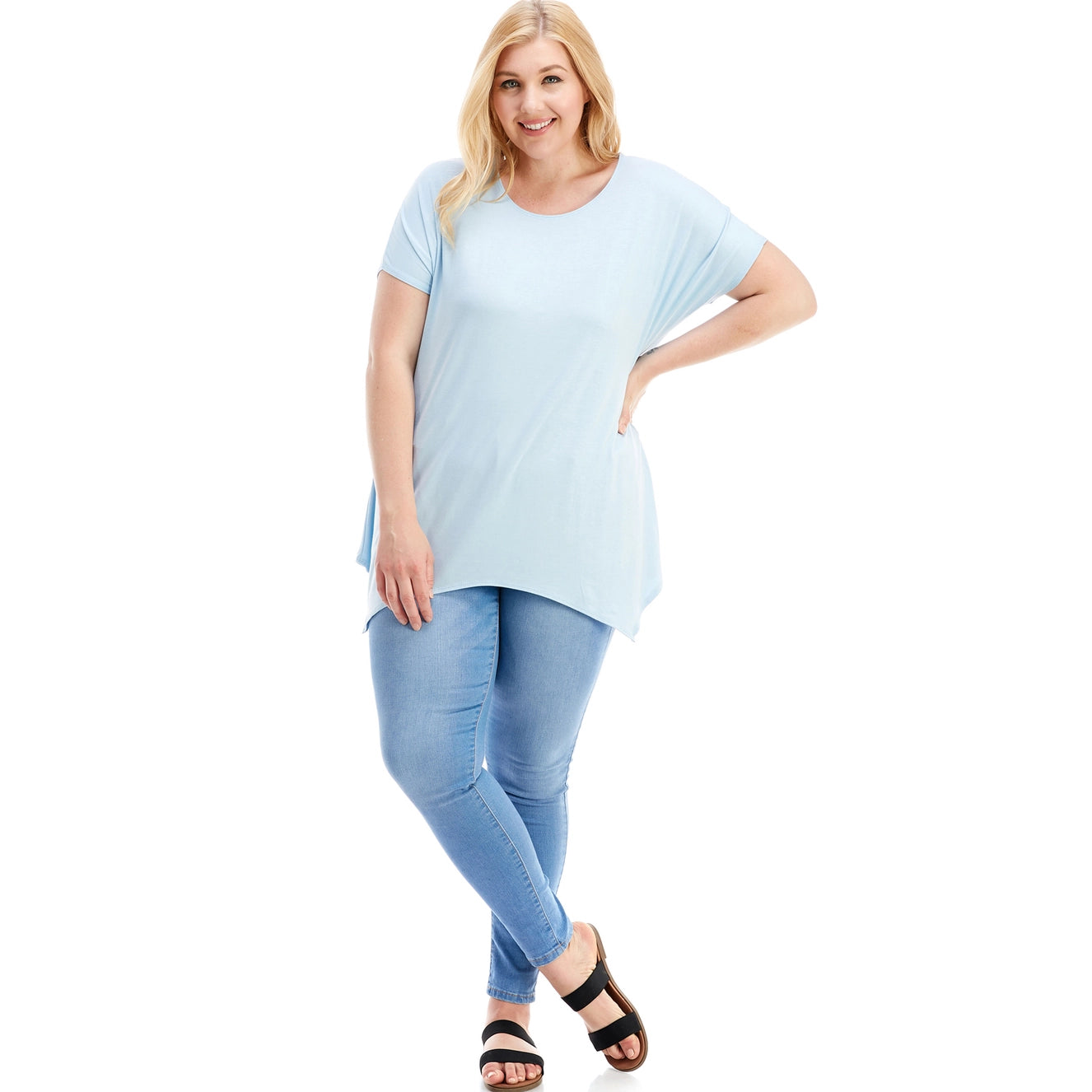 **FINAL SALE** Everyday Spring Tunic/Baby Blue