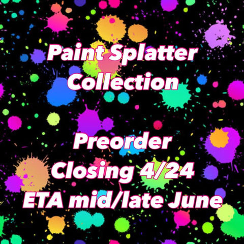Paint Splatter Collection: *Sports Style POCKET* Capri Leggings PreOrder (ETA mid/late June)