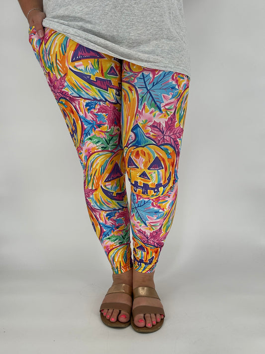 Jack o Lantern Leggings w/ Pockets