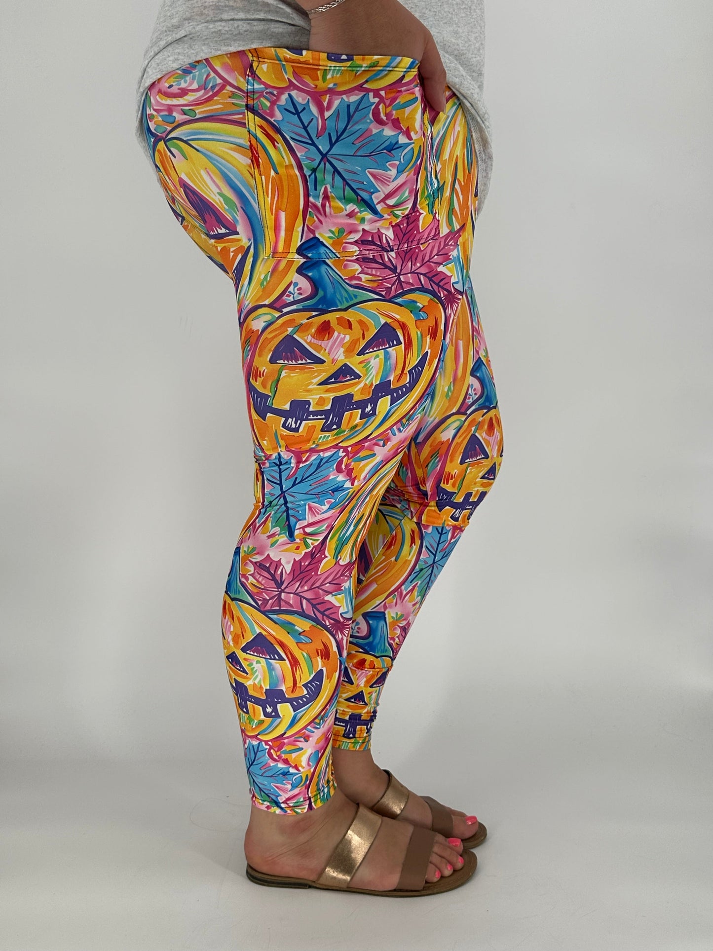 Jack o Lantern Leggings w/ Pockets