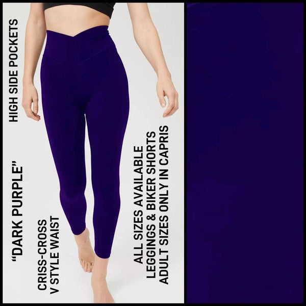 V- Waist Collection: CAPRI Length Leggings WITH Side Pockets PREORDER ( ETA mid November )