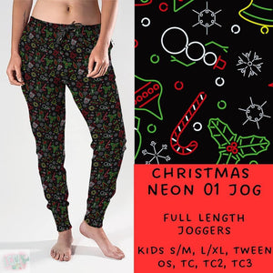 Neon Christmas Collection Part 1: FULL Length Joggers WITH Pockets  PREORDER ( ETA mid December )