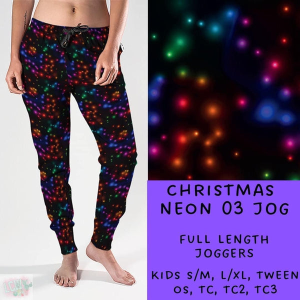 Neon Christmas Collection Part 1: FULL Length Joggers WITH Pockets  PREORDER ( ETA mid December )