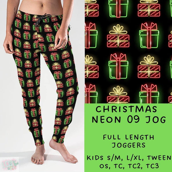 Neon Christmas Collection Part 2: FULL Length Joggers WITH Pockets  PREORDER ( ETA mid December ) (Copy)