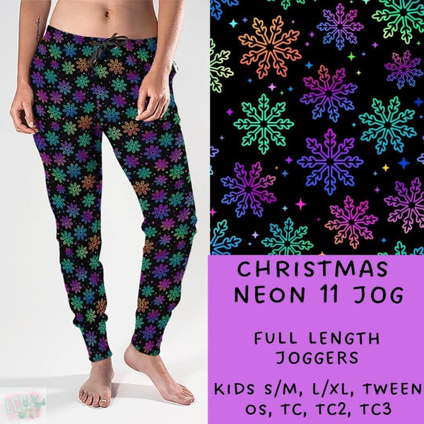 Neon Christmas Collection Part 2: FULL Length Joggers WITH Pockets  PREORDER ( ETA mid December ) (Copy)