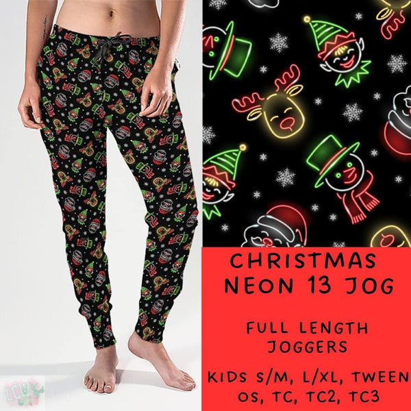 Neon Christmas Collection Part 2: FULL Length Joggers WITH Pockets  PREORDER ( ETA mid December ) (Copy)