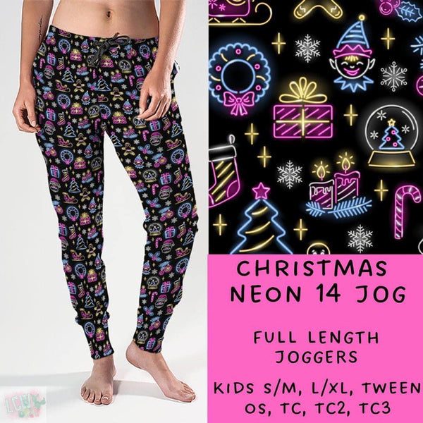 Neon Christmas Collection Part 1: FULL Length Joggers WITH Pockets  PREORDER ( ETA mid December )