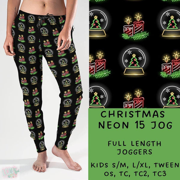 Neon Christmas Collection Part 1: FULL Length Joggers WITH Pockets  PREORDER ( ETA mid December )